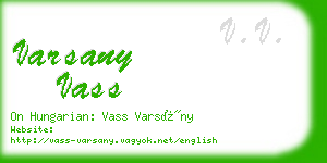 varsany vass business card